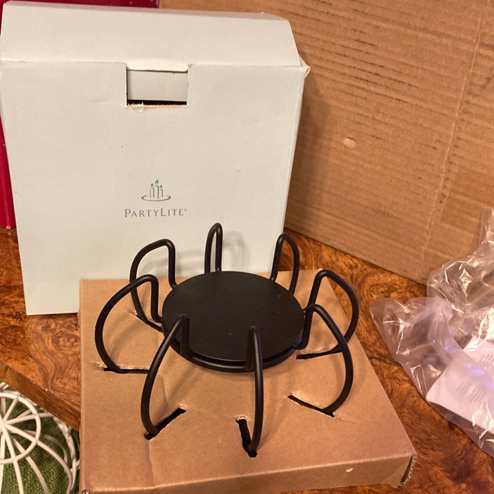 🎃PartyLite Spider Candle Holder HALLOWEEN*